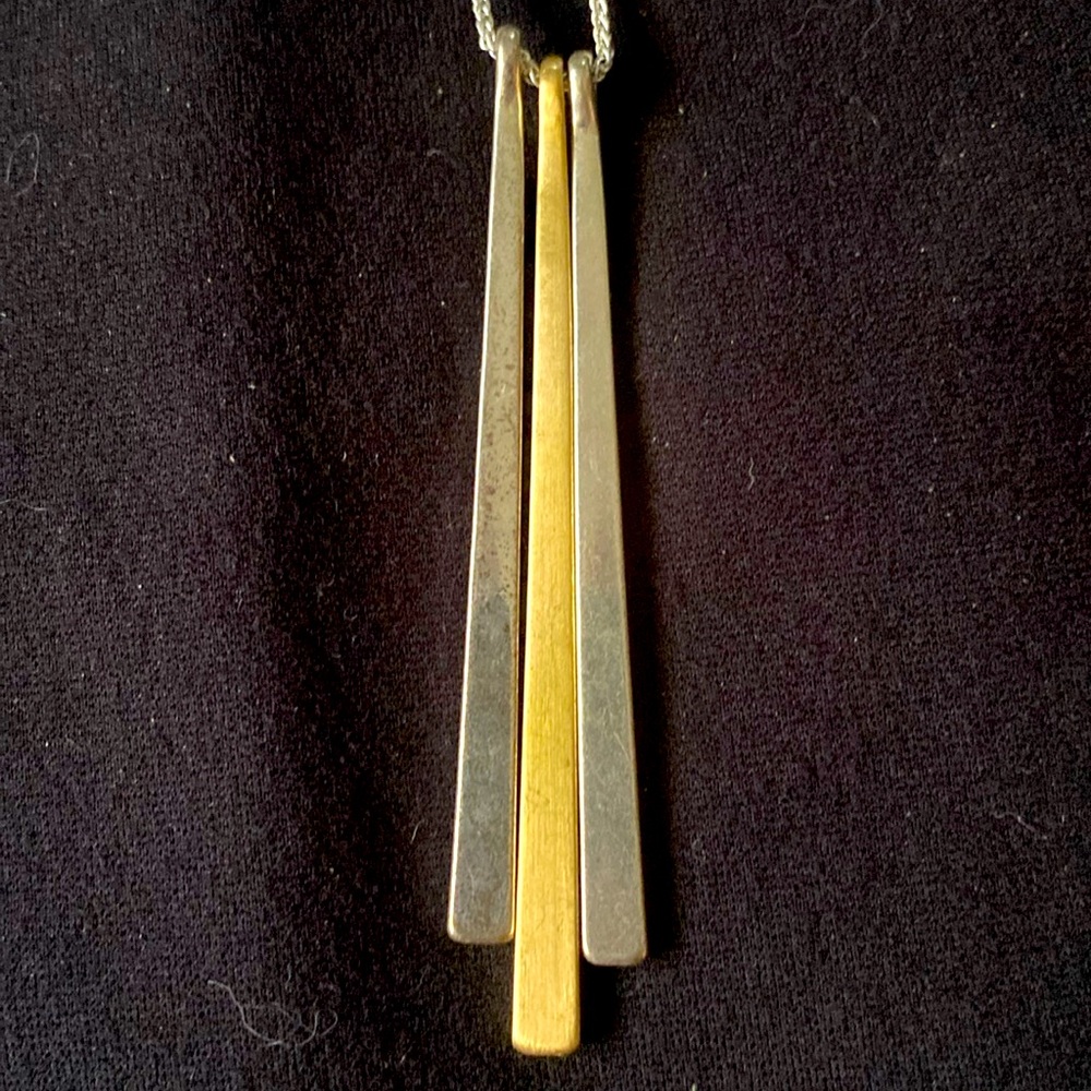3/$15. Two-toned necklace by Lucky Brand